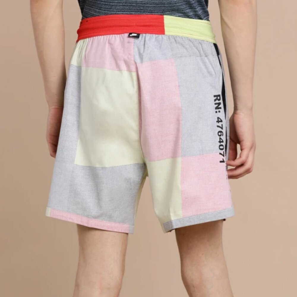 NIKE Color block Patchwork Woven Drawstring Cotto… - image 3